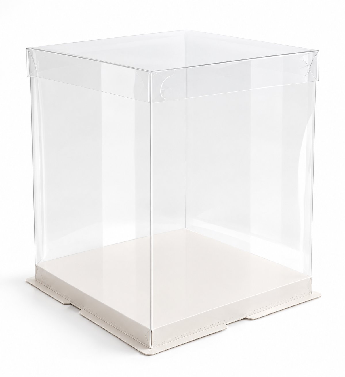 Boite à gâteau transparente - 30 x 30 x 45 cm - 1 pièce