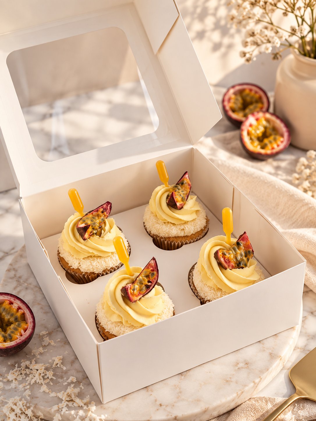 Cupcakes - Fruits exotiques - Noix de Coco